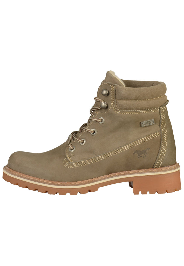 Mustang Stiefelette Leder Taupe - surf4shoes