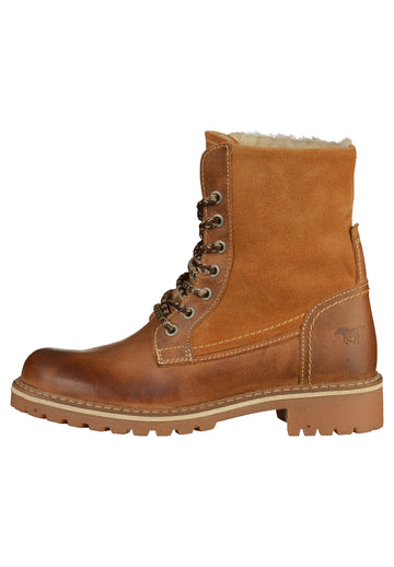 Mustang Stiefelette Leder Cognac - surf4shoes