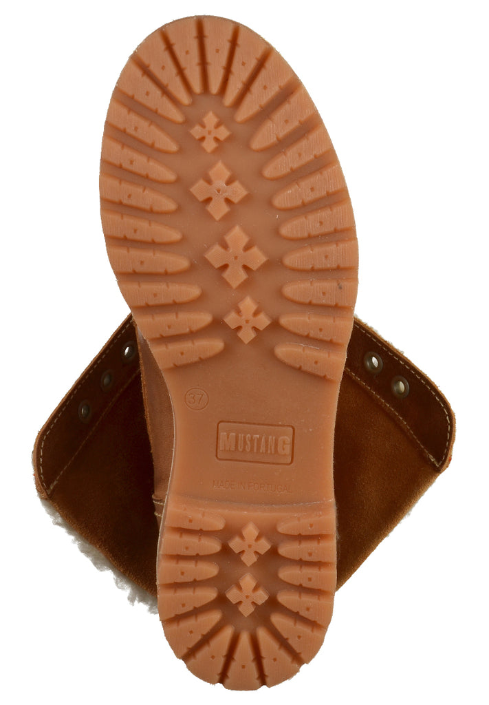 Mustang Stiefelette Leder Cognac - surf4shoes