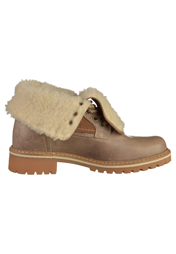 Mustang Stiefelette Leder Taupe - surf4shoes