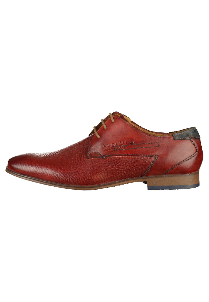 Bugatti Businessschuhe Glattleder Rot - surf4shoes