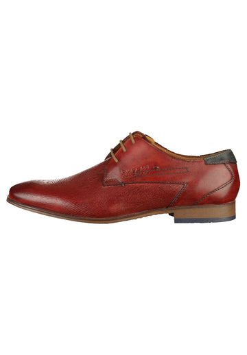 Bugatti Businessschuhe Glattleder Rot - surf4shoes