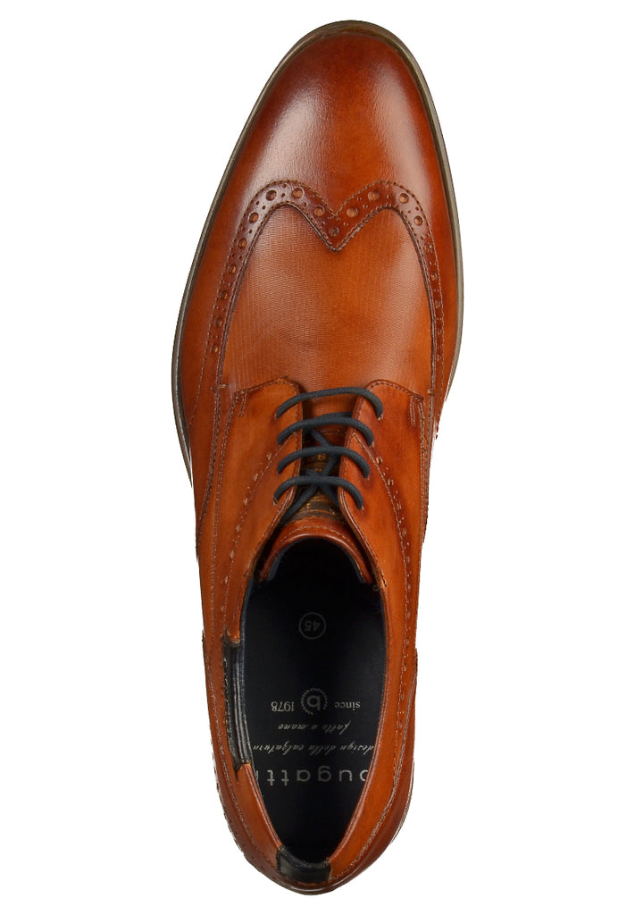Bugatti Businessschuhe Glattleder Cognac - surf4shoes