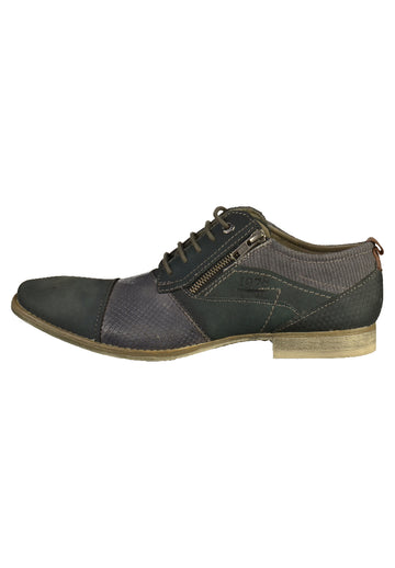 Bugatti Halbschuhe Nubukleder Schwarz - surf4shoes