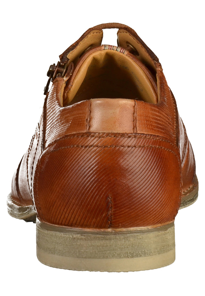 Bugatti Businessschuhe Glattleder Cognac - surf4shoes