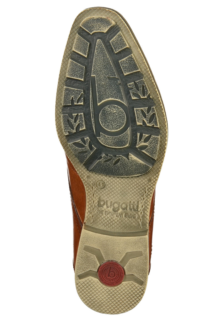 Bugatti Businessschuhe Glattleder Cognac - surf4shoes