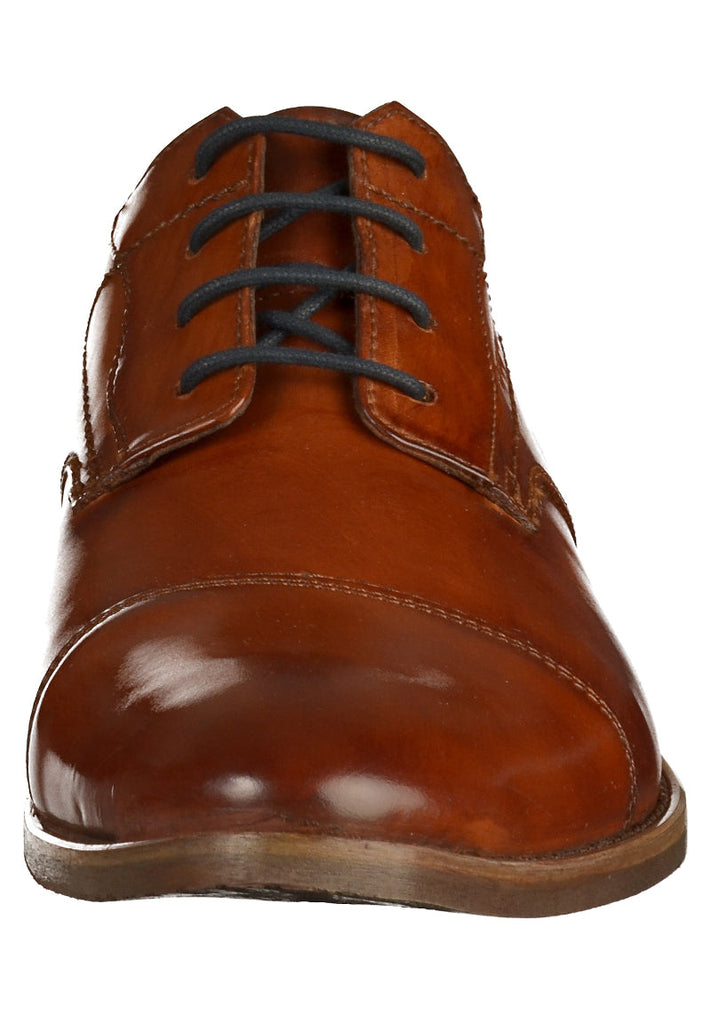 Bugatti Businessschuhe Glattleder Cognac - surf4shoes