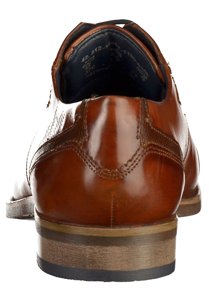 Bugatti Businessschuhe Glattleder Cognac - surf4shoes