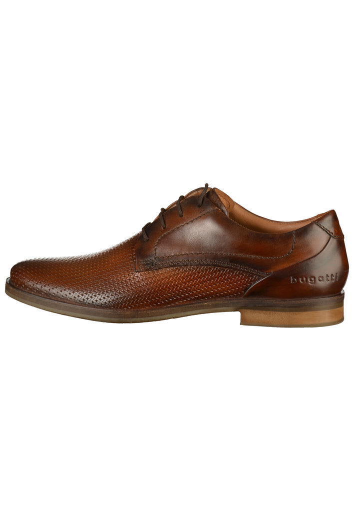 Bugatti Businessschuhe Glattleder Cognac - surf4shoes
