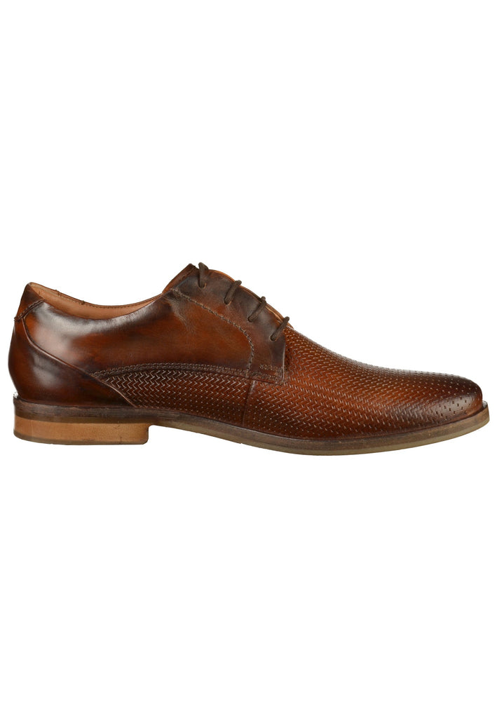 Bugatti Businessschuhe Glattleder Cognac - surf4shoes
