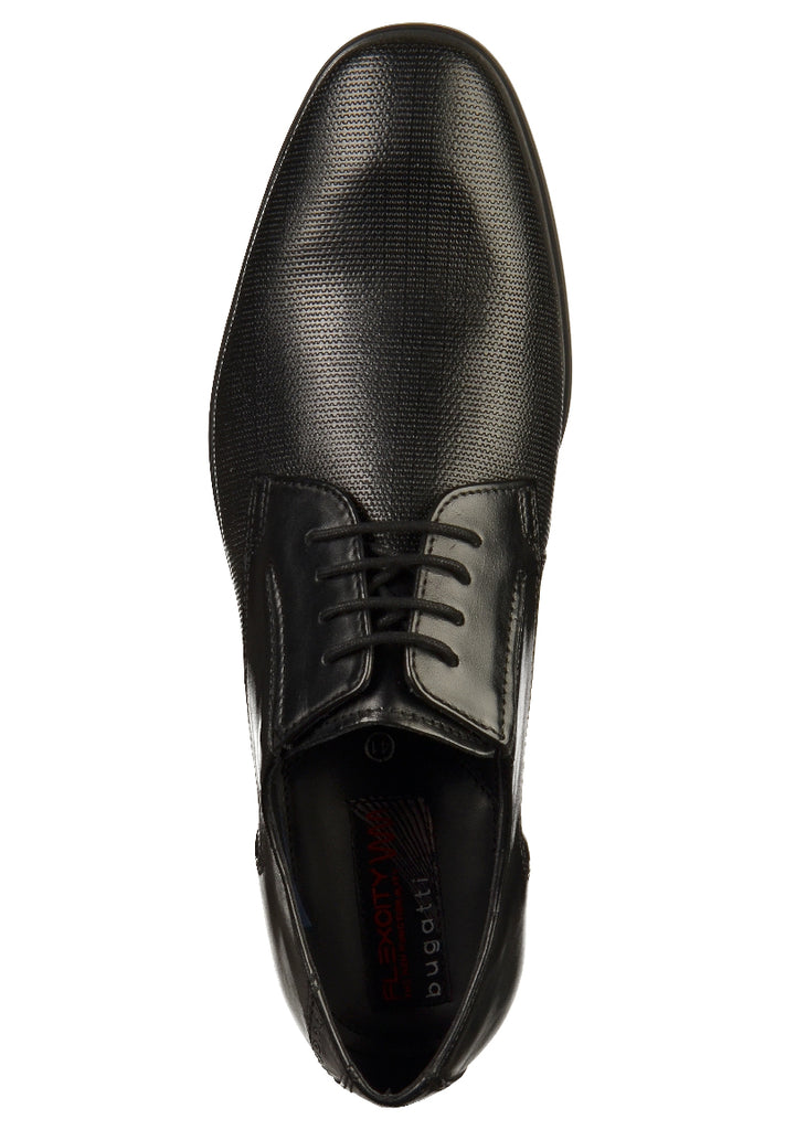 Bugatti Businessschuhe Glattleder Schwarz - surf4shoes