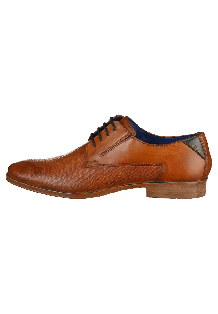 Bugatti Businessschuhe Glattleder Cognac - surf4shoes