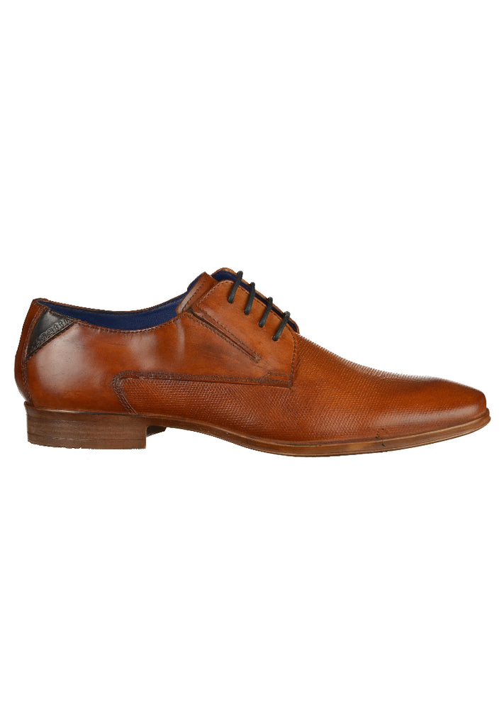 Bugatti Businessschuhe Glattleder Cognac - surf4shoes
