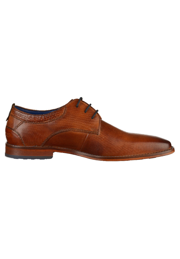 Bugatti Businessschuhe Glattleder Cognac - surf4shoes
