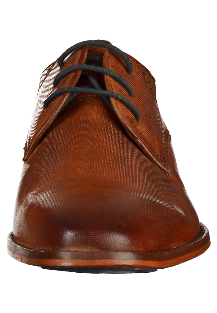 Bugatti Businessschuhe Glattleder Cognac - surf4shoes