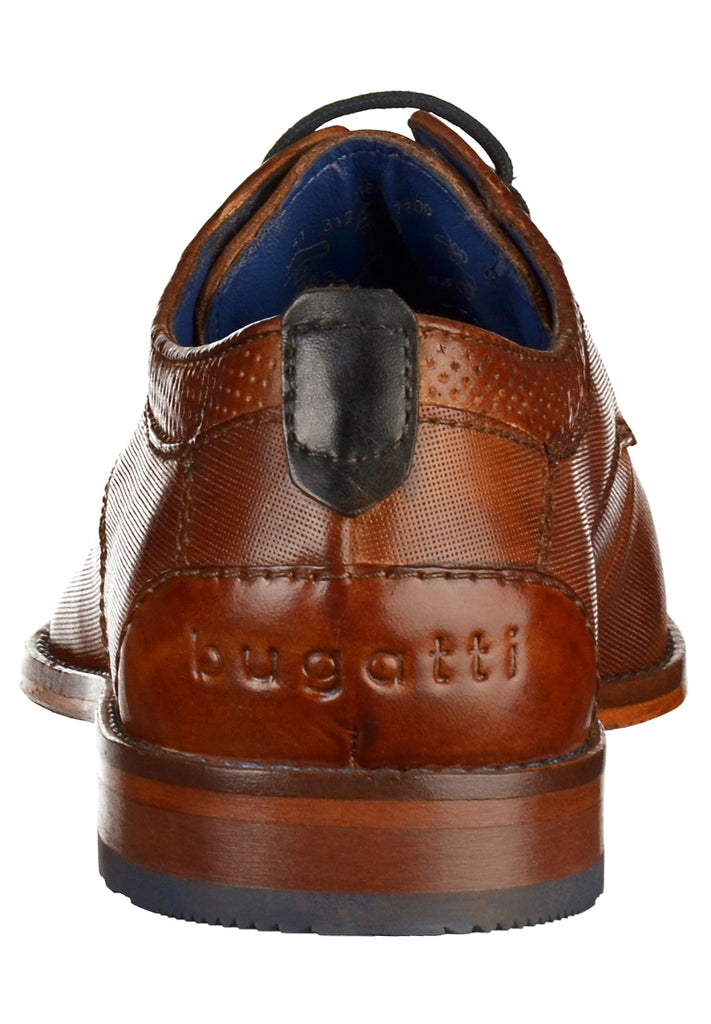 Bugatti Businessschuhe Glattleder Cognac - surf4shoes