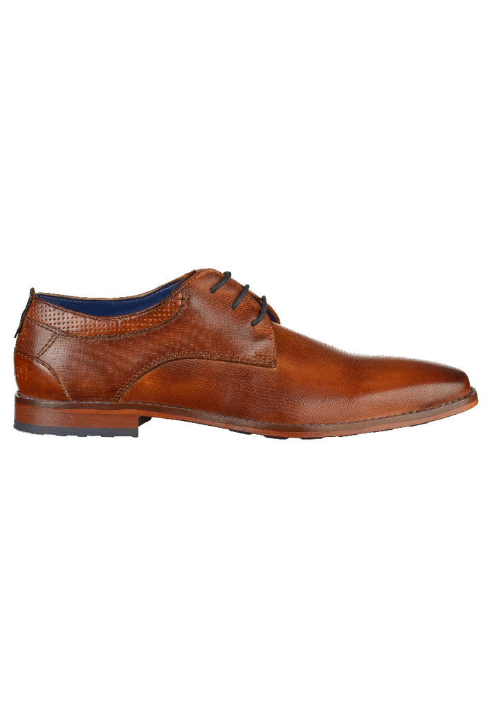 Bugatti Businessschuhe Glattleder Cognac - surf4shoes