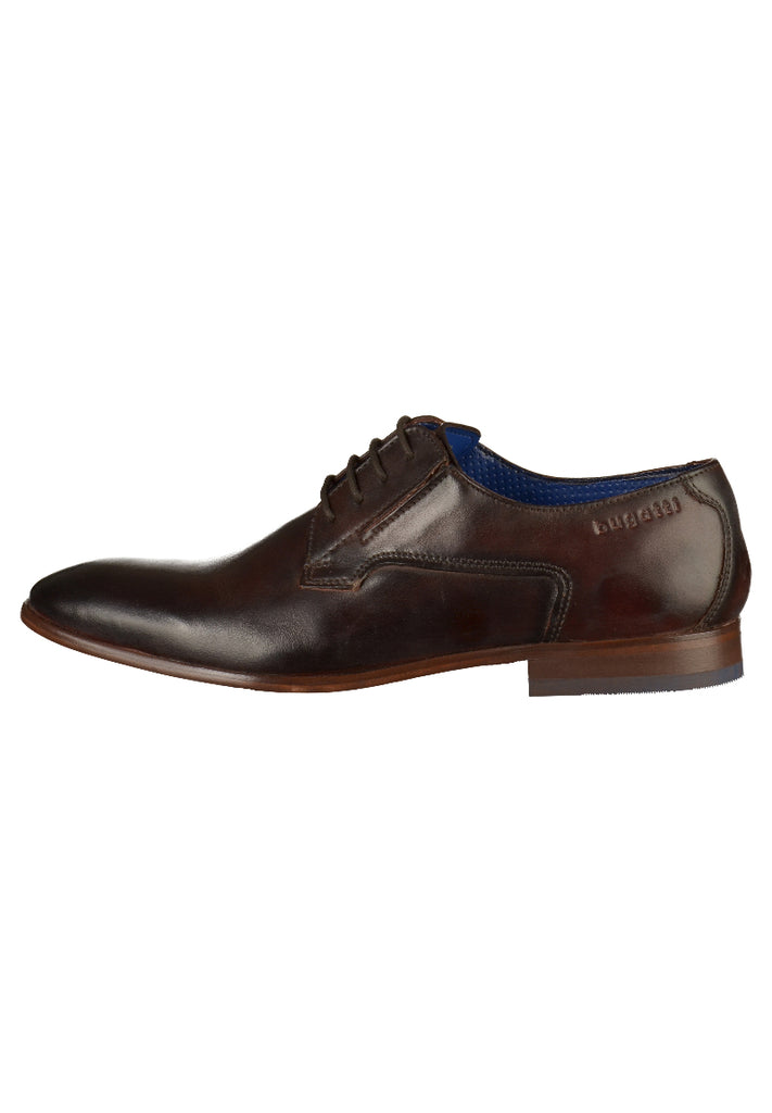 Bugatti Businessschuhe Glattleder Dunkelbraun - surf4shoes