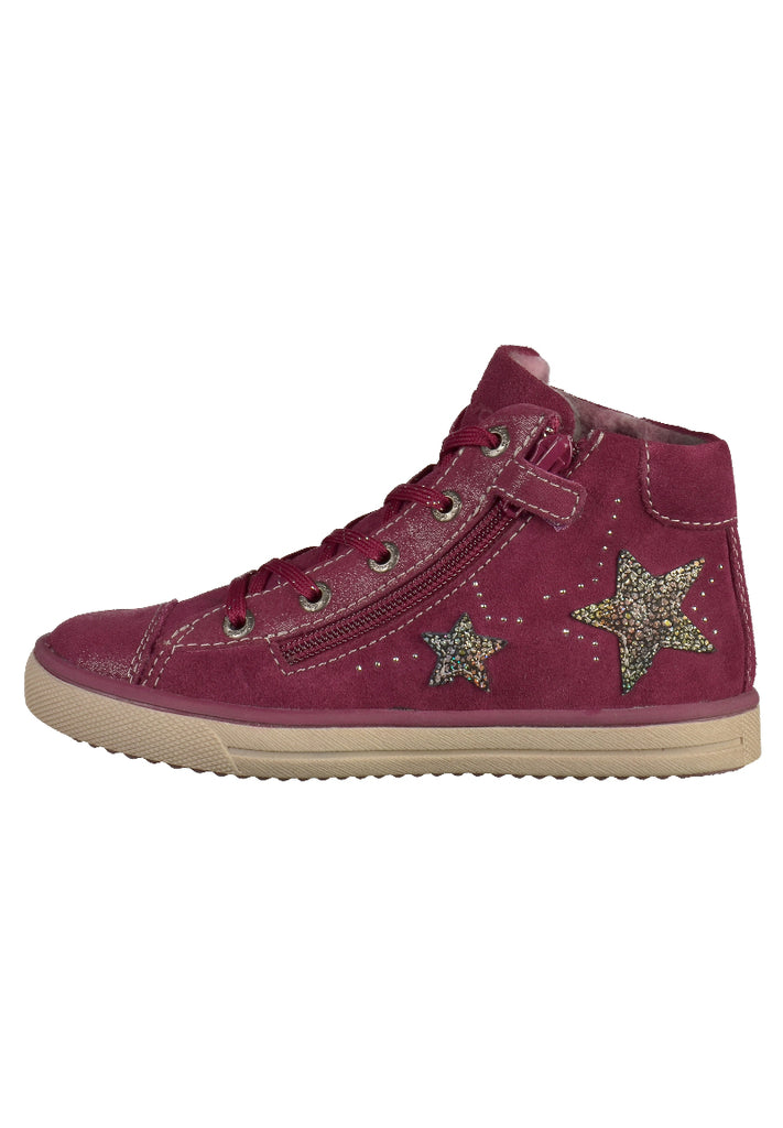 Lurchi Sneaker Veloursleder Dunkel Pink - surf4shoes