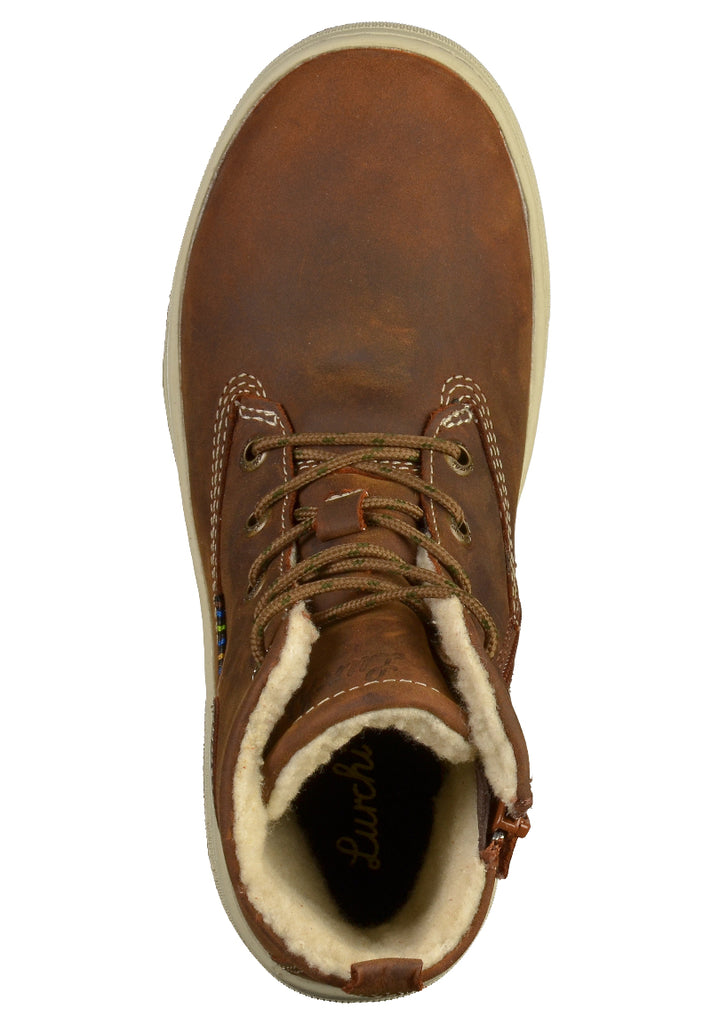 Lurchi Stiefelette Leder Tan Tabacco - surf4shoes