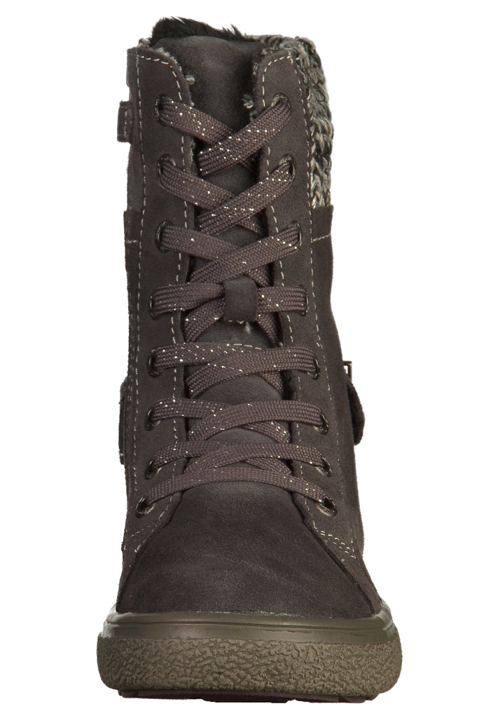 Lurchi Stiefelette Leder/Textil Charcoal - surf4shoes