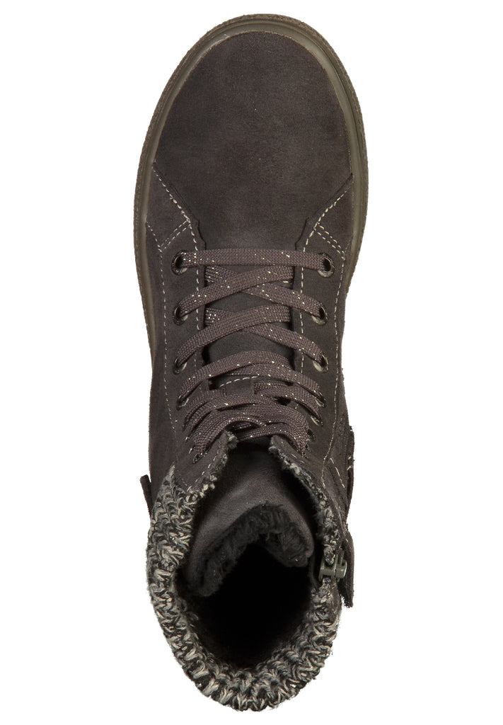 Lurchi Stiefelette Leder/Textil Charcoal - surf4shoes