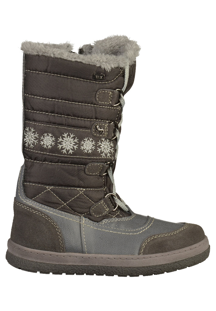 Lurchi Stiefel Leder/Textil Dunkelgrau - surf4shoes