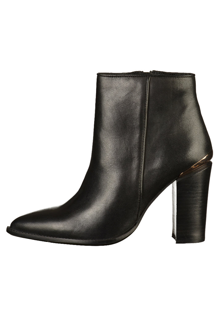 Bronx Stiefelette Leder Schwarz - surf4shoes
