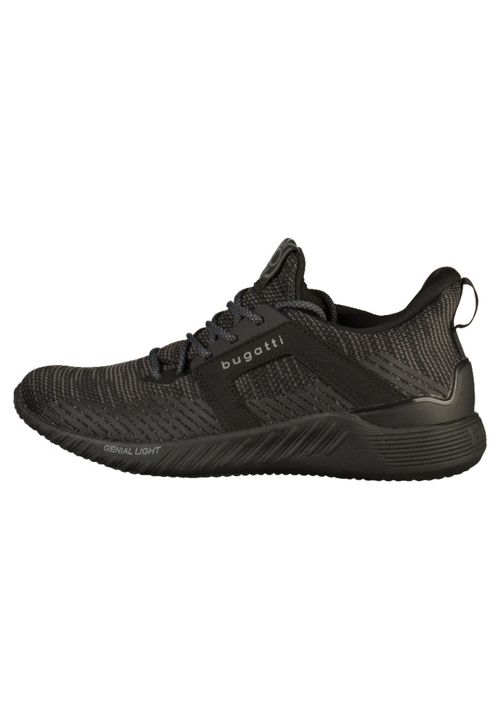 Bugatti Sneaker Lederimitat/Textil Schwarz - surf4shoes