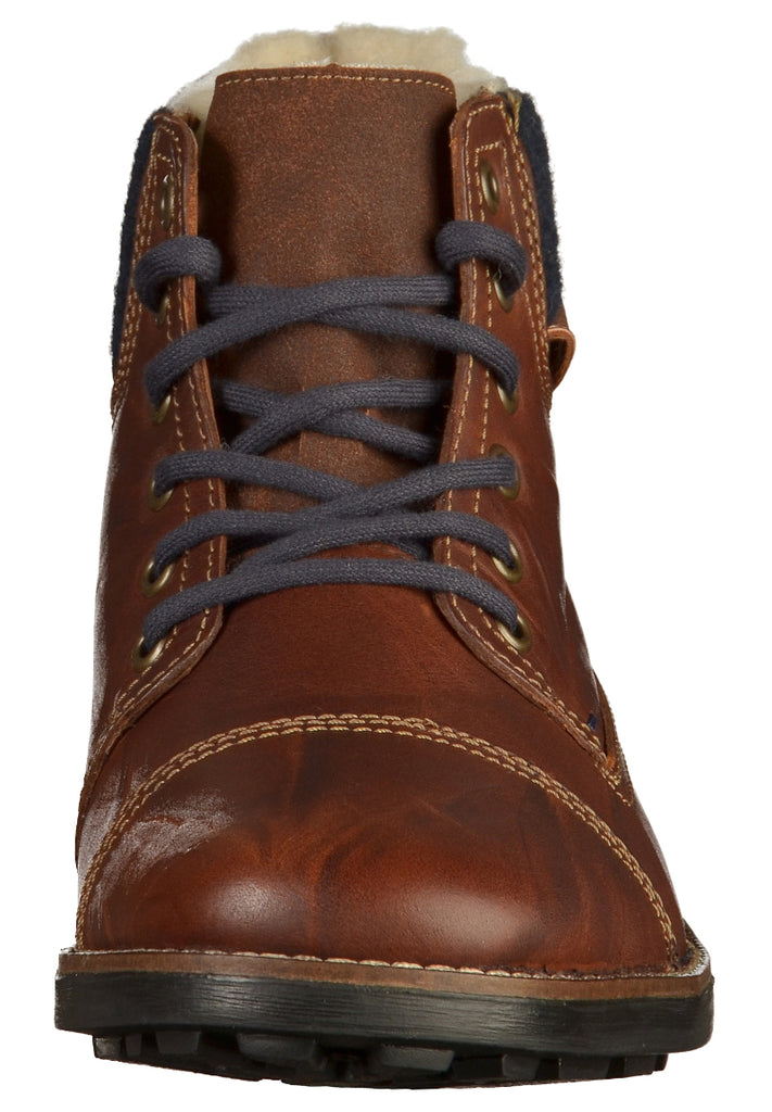 Rieker Stiefelette Glattleder Braun - surf4shoes