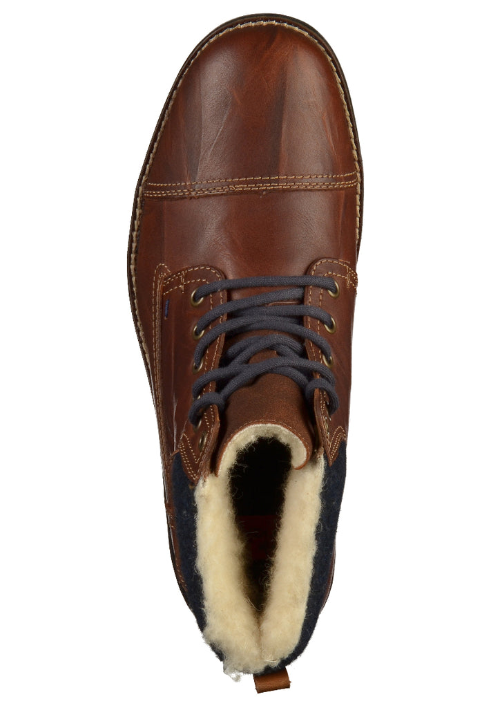 Rieker Stiefelette Glattleder Braun - surf4shoes