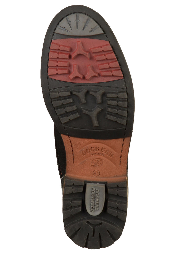 Dockers Halbschuhe Leder Schwarz - surf4shoes