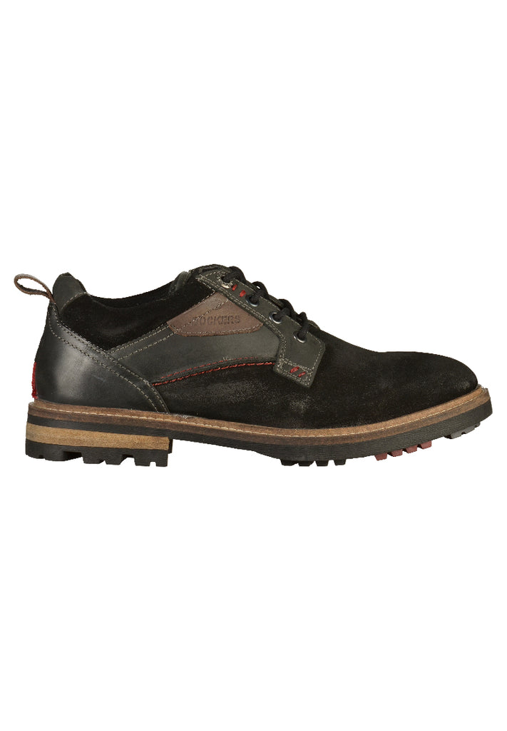 Dockers Halbschuhe Leder Schwarz - surf4shoes