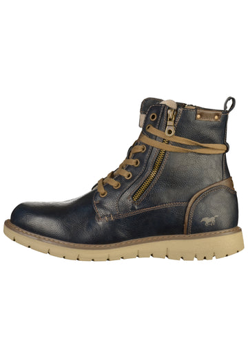 Mustang Stiefelette Lederimitat Navy - surf4shoes