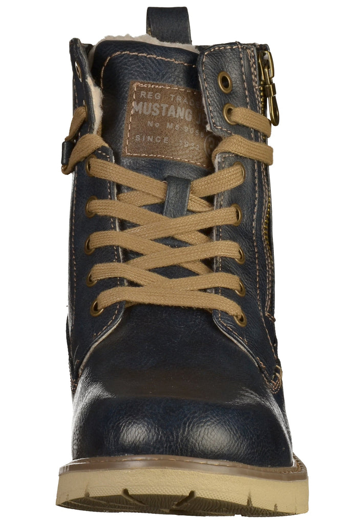 Mustang Stiefelette Lederimitat Navy - surf4shoes