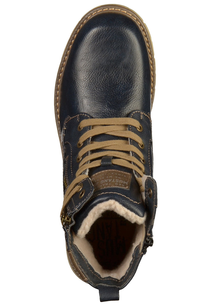 Mustang Stiefelette Lederimitat Navy - surf4shoes