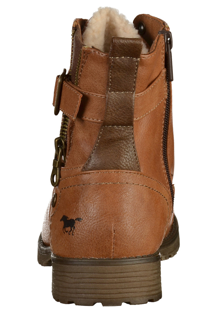 Mustang Stiefelette Lederimitat Braun - surf4shoes