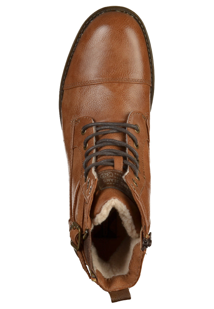 Mustang Stiefelette Lederimitat Braun - surf4shoes