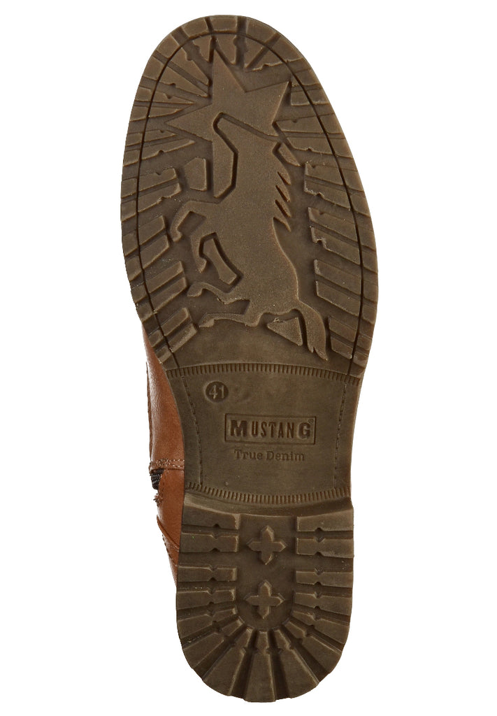 Mustang Stiefelette Lederimitat Braun - surf4shoes