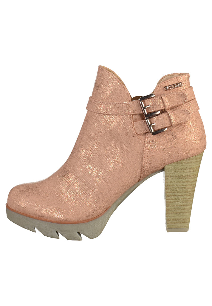 Bugatti Stiefelette Lederimitat Rose - surf4shoes
