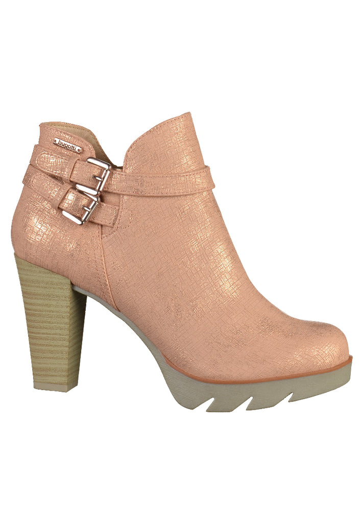 Bugatti Stiefelette Lederimitat Rose - surf4shoes