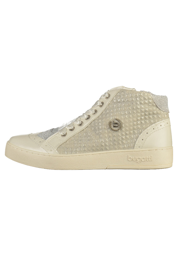 Bugatti Sneaker Lederimitat Weiß - surf4shoes