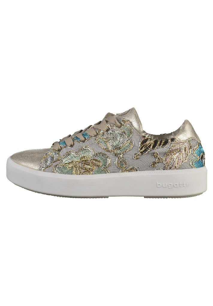 Bugatti Sneaker Lederimitat Silber - surf4shoes