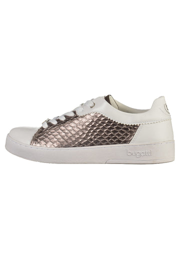 Bugatti Sneaker Lederimitat Weiß/Grau - surf4shoes