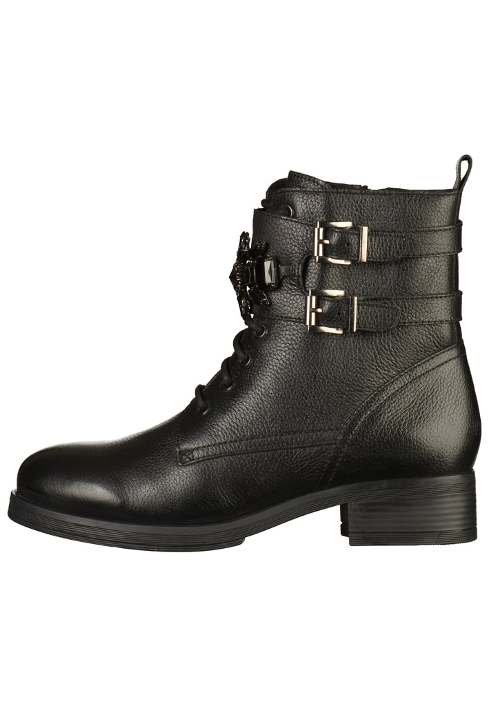 Bronx Stiefelette Leder Schwarz - surf4shoes