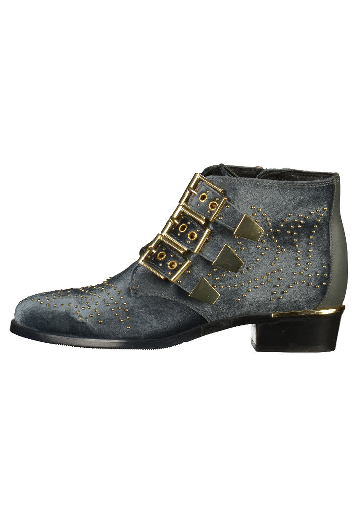 Bronx Stiefelette Leder/Textil Dunkelgrau - surf4shoes