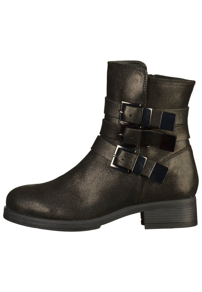 Bronx Stiefelette Veloursleder Schwarz - surf4shoes