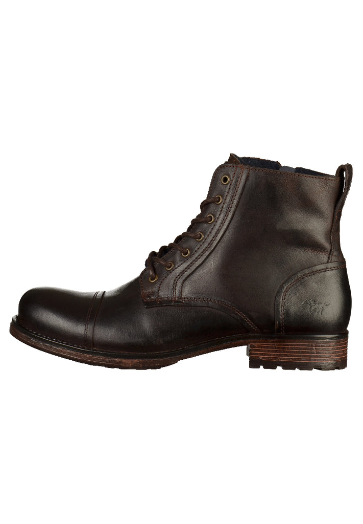 Mustang Stiefelette Leder Dunkelbraun - surf4shoes