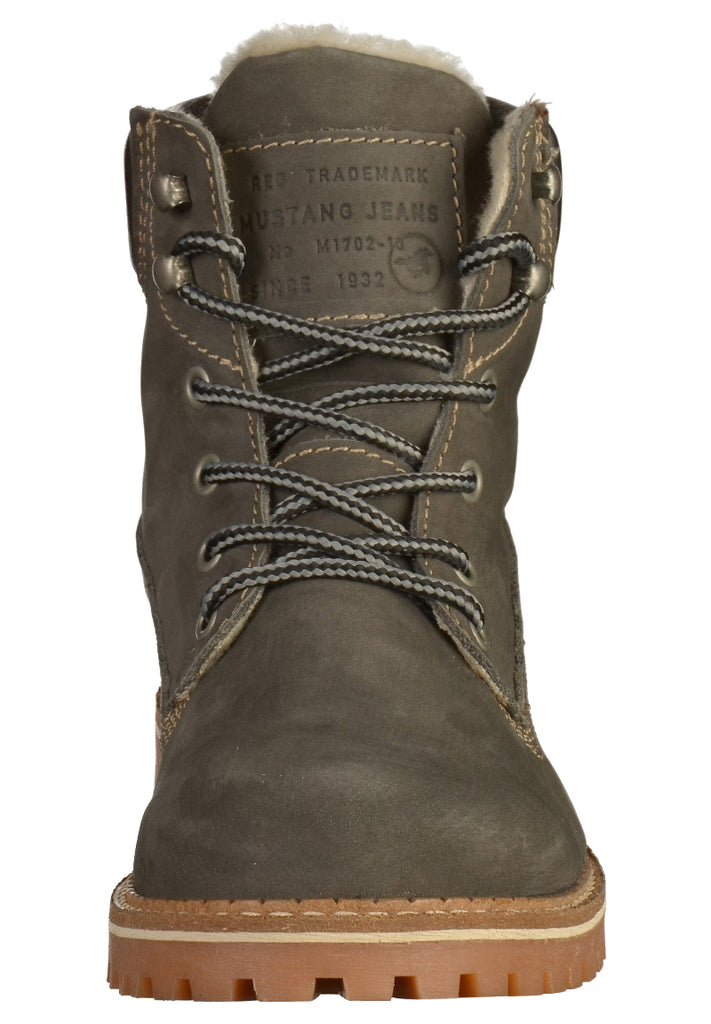 Mustang Stiefelette Leder Dunkelgrau - surf4shoes