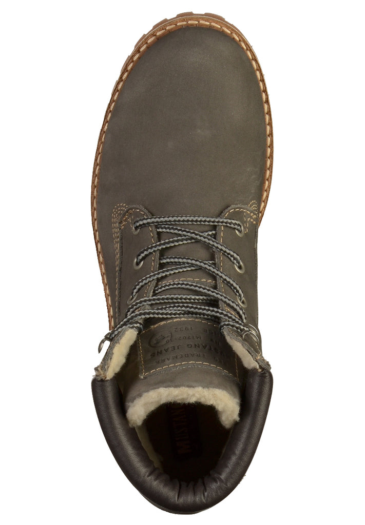 Mustang Stiefelette Leder Dunkelgrau - surf4shoes